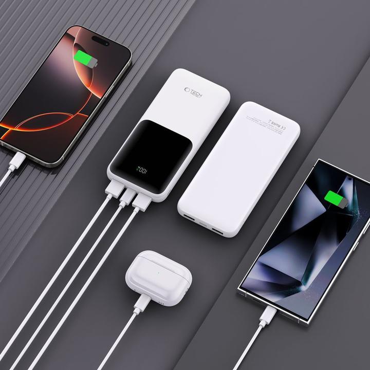 Immagine prodotto Tech-Protect Powerbank PB01 10000mAh 22.5W - white (10000 mAh)