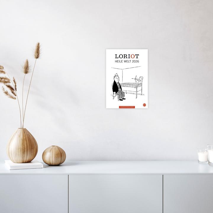 Produktbild Loriot Heile Welt Halbmonatskalender 2026 (Deutsch)