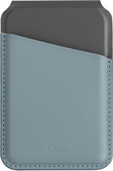 Uniq Lyden DS magnetyczny portfel RFID i stojak na telefon niebiesko-czarny/washed blue-black