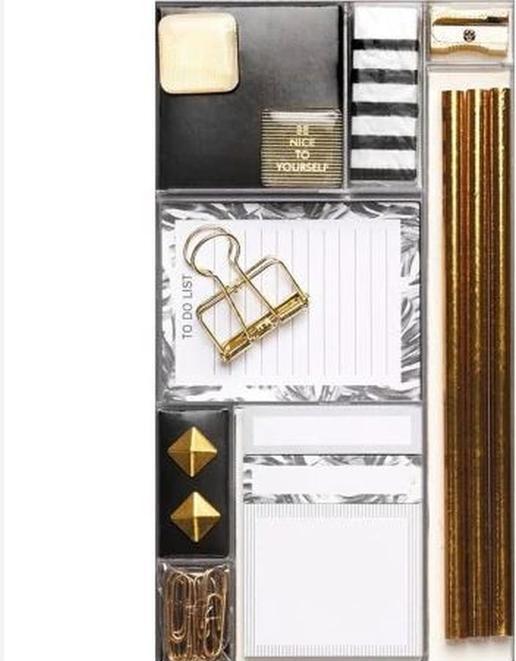 Immagine prodotto Starpak Set di accessori per ufficio - design dorato