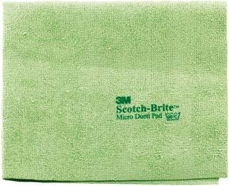 Actual product image 3M Scotch-Brite Micro Duett Microfibre Cloth, 32 x 40 cm, green (1 pcs.)