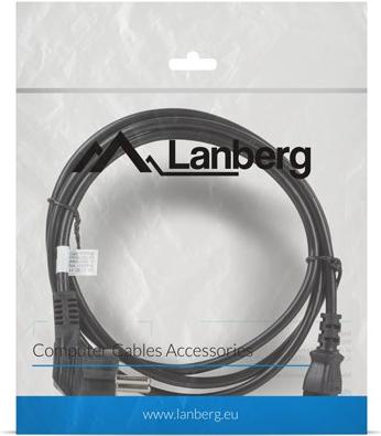 Image du produit Lanberg CA-C13C-11CC-0018-BK Câble d'alimentation Noir 1 8 m C13 Coupleur CEE7/7 (1.80 m)