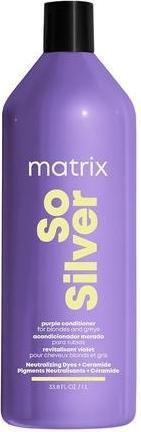 Actual product image Matrix So Silver Purple Toning Conditioner for Blondes, Greys and Silvers Neutralizes Yellow Tones 1 (1000 ml)
