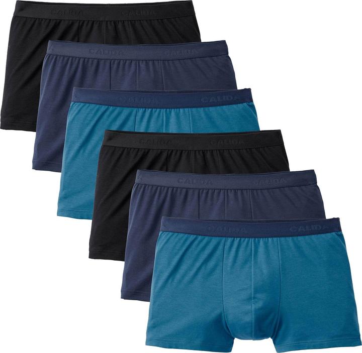 Calida Boxershort Casual Figurbetont New Boxer Natural Benefit 3P (XL, 6er Pack)