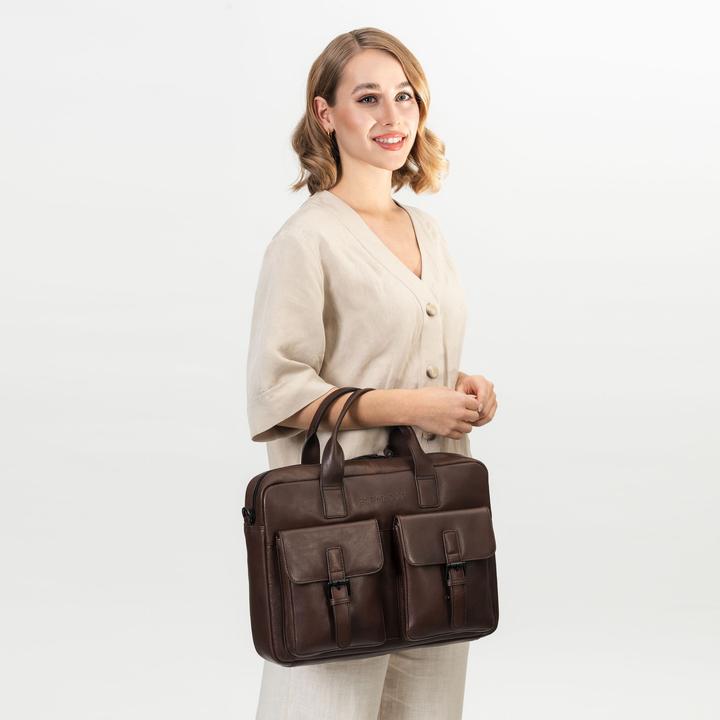 Immagine prodotto Farmhood Cartella Memphis in pelle con scomparto per laptop da 39 cm (15.40")