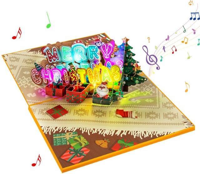 Produktbild MU Classic 3D Pop Up Weihnachtskarte mit Music Music Series (1 Stk.)