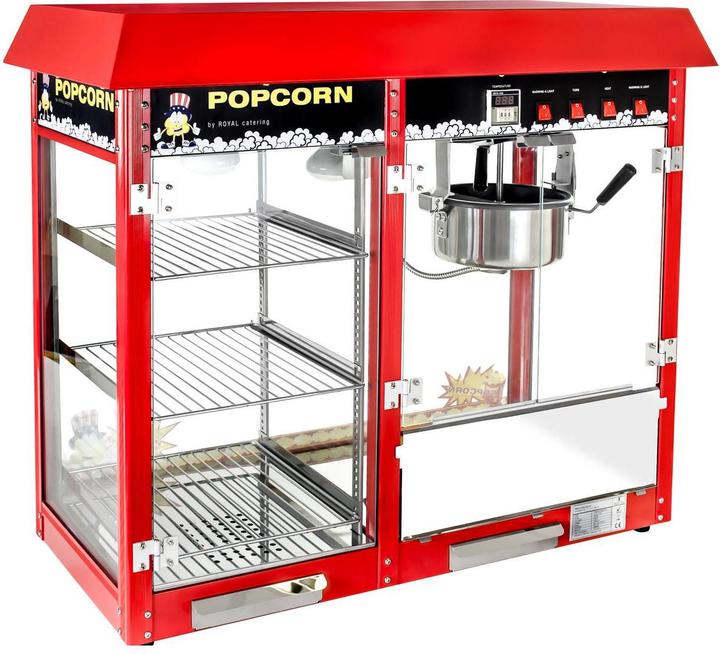 Actual product image Royal Catering Popcorn machine - heated storage - red