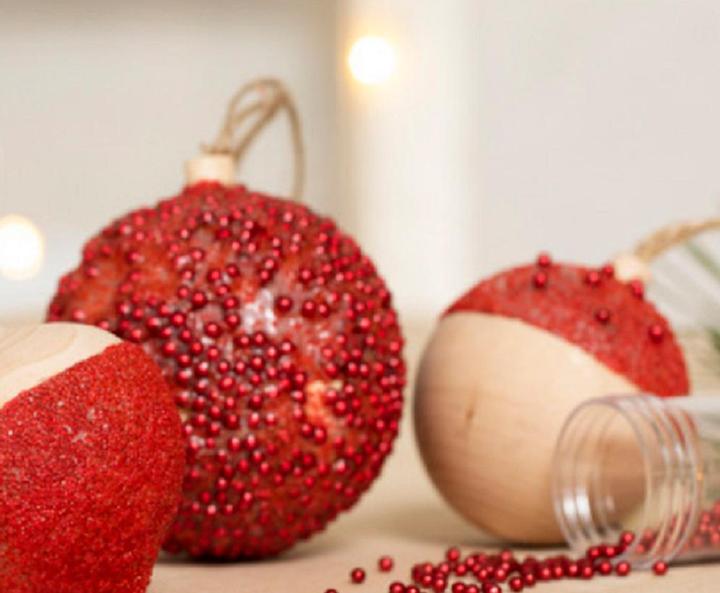 Actual product image Creativ Company Wooden ball Christmas decoration (1 -part)