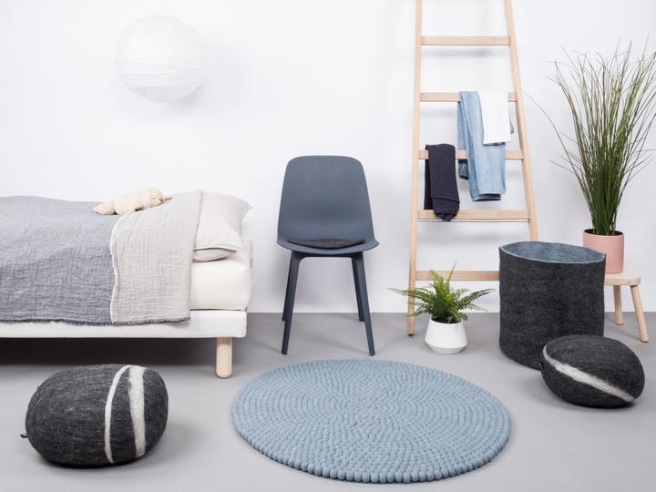 Produktbild Myfelt Mia Filzkugelteppich rund (140 x 140 cm)