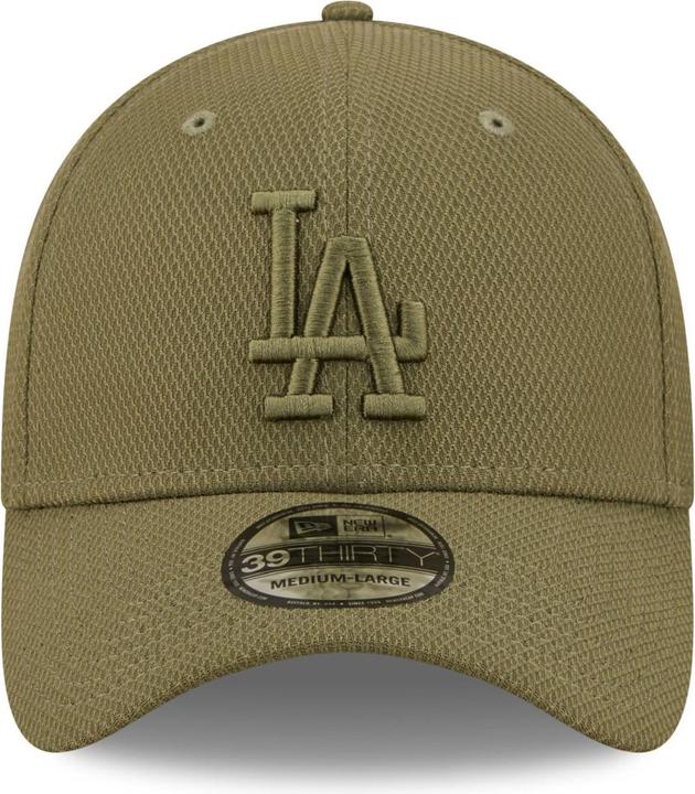 Produktbild New Era 39Thirty Diamond Cap - Los Angeles Dodgers oliv M/L (M, L)