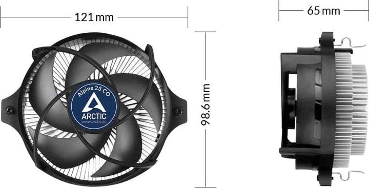 Produktbild Arctic Alpine 23 CO AMD4/AMD3+/AMD2+/FM2/FM1 (65 mm)