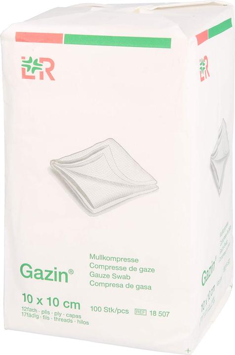Produktbild Gazin Mullkompressen 10x10cm 12-fach unsteril
