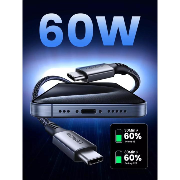 Actual product image Ugreen USB C – USB C (2 m, USB 3.2 Gen 1)
