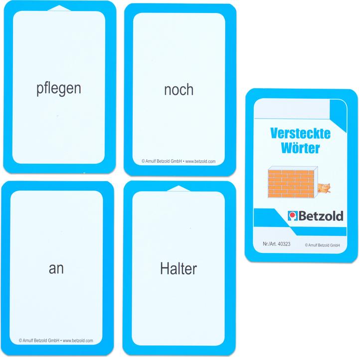 Produktbild Betzold Versteckte Wörter - Kartensatz für den Magischen Zylinder (Deutsch)