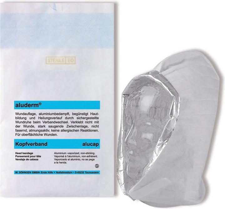 Söhngen aluderm- alucap Kopfverbandhaube, Einzeln, steril verpackt