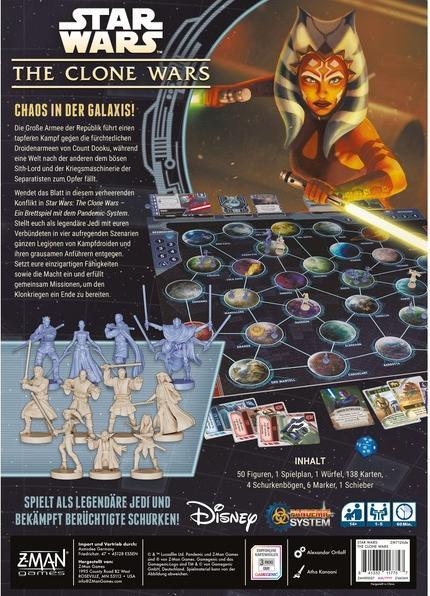 Image du produit Z-Man Games ZMND0027 - Star Wars : The Clone Wars, Brettspiel, für 1-5 Spieler, ab 14 Jahren (DE-Ausgabe) (Allemand)