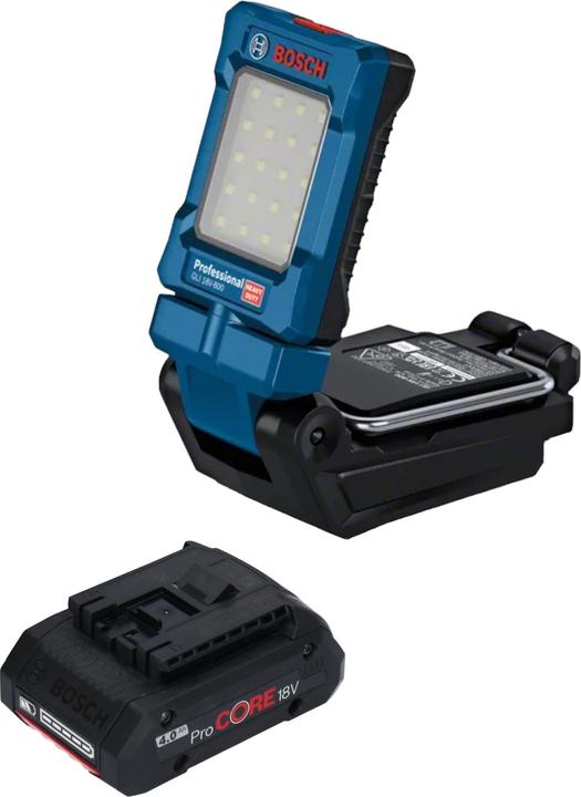 Immagine prodotto Bosch Professional Bosch GLI 18V-800 Lampada professionale a batteria 18 V 800 lm + 1x batteria ricaricabile ProCORE (800 lm)