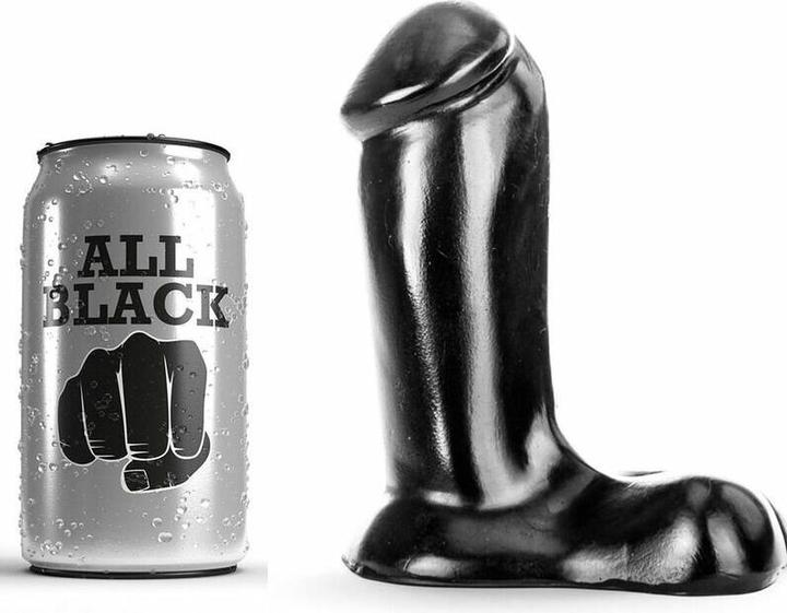 Immagine prodotto All Black Dildo Nero Realistico 14 cm