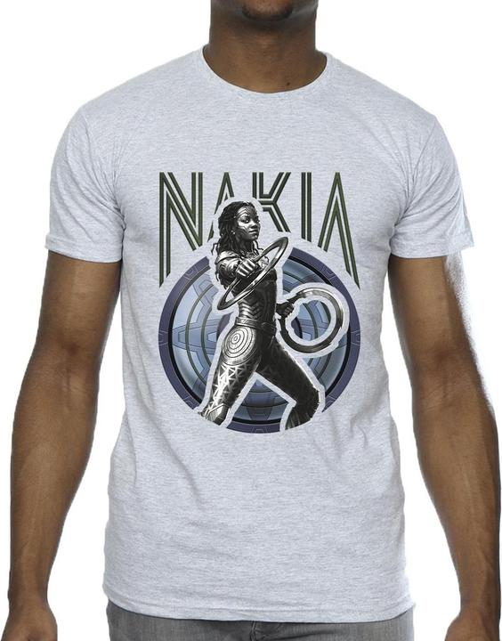 Actual product image Mens Wakanda Forever Nakia Shield T-Shirt (3XL)