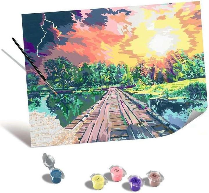 Actual product image Ravensburger CreArt - Painting by numbers 23912 - Magical Light - from 14 years - Painting on canvas