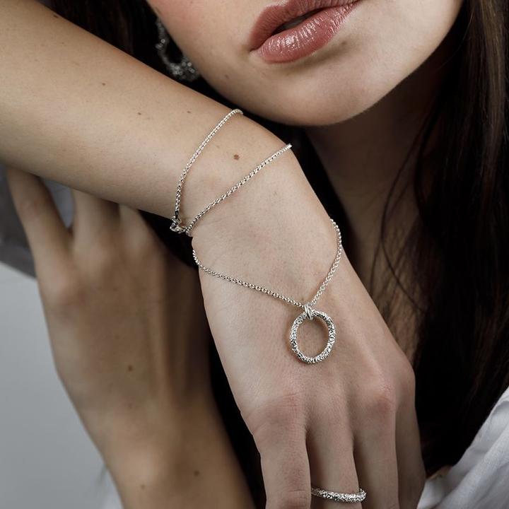 Actual product image Changemaker Pendant solar lava recycled silver (Recycled silver from Switzerland, Germany and Austria)