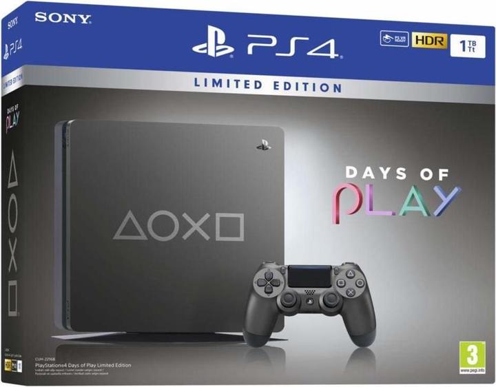 Actual product image Sony Playstation 4 Slim 1TB: Days of Play Limited Edition