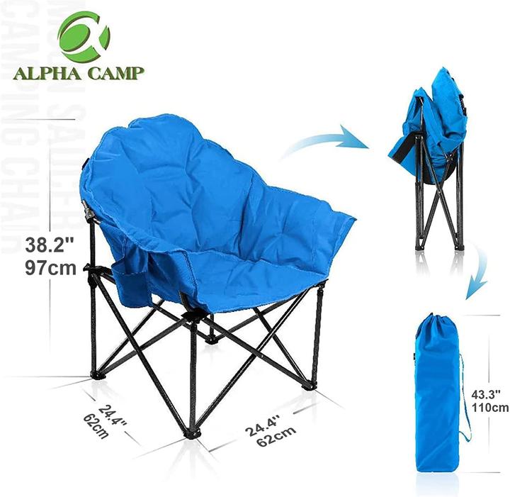 Produktbild Alpha Camp Campingstuhl, Faltbar, Blau