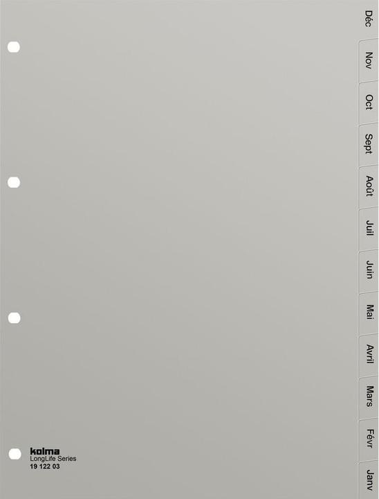Actual product image Kolma Register A4 superstrong Déc-Jan (fr) 12-piece grey