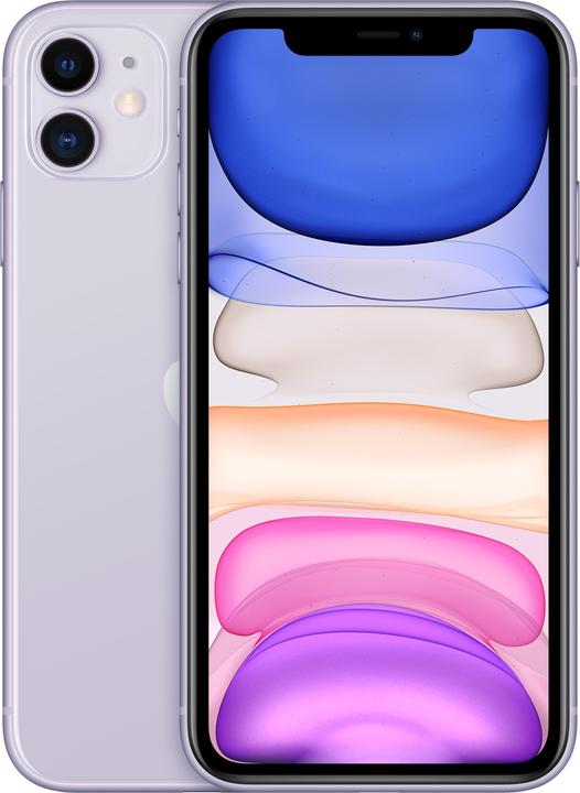 Actual product image Apple iPhone 11 (64 GB, Purple, 6.10", SIM + eSIM, 12 Mpx, 4G)