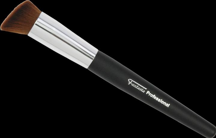 Flüssig Make-up Pinsel Rehfuss, schräg, runde Zwinge, Torayhaar, Länge 18 cm (Foundation)