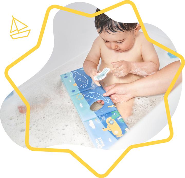 Produktbild Badabulle Badebuch mit Krake-Fingerhut