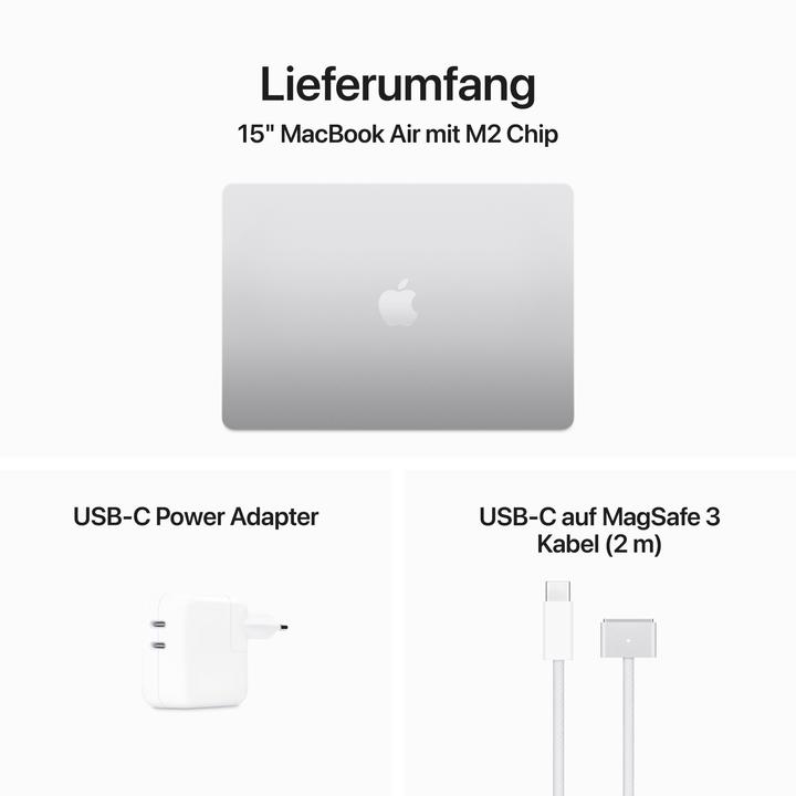 Produktbild Apple MacBook Air – 2023 (15", M2, 16 GB, 512 GB, DE)