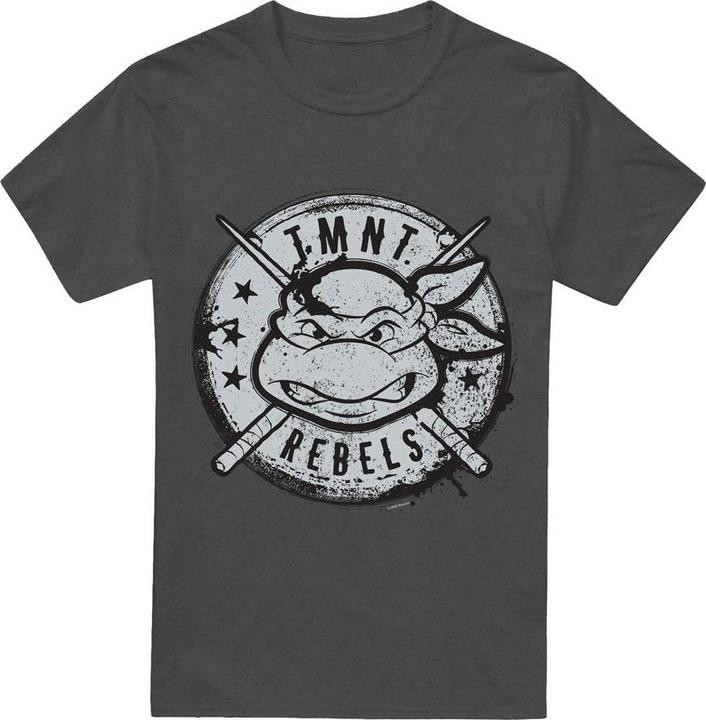 Immagine prodotto Teenage Mutant NT Rebels Maglietta Logo Effetto Invecchiato Adulto Unisex (XL)