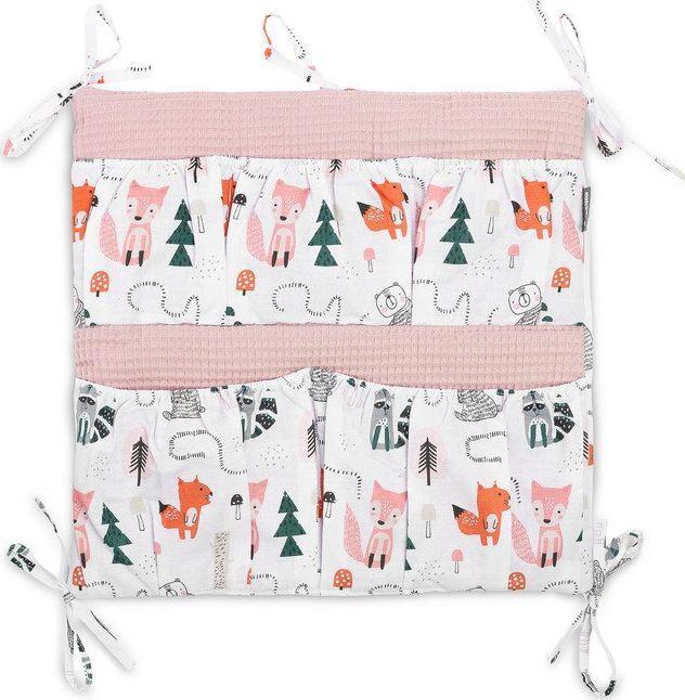 Actual product image Sensillo Bed Organiser - Waffle Fox Pink