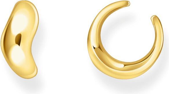 Thomas Sabo Earcuff in geschwungener Form (750 Gelbgold Vergoldung, 925 Sterlingsilber)