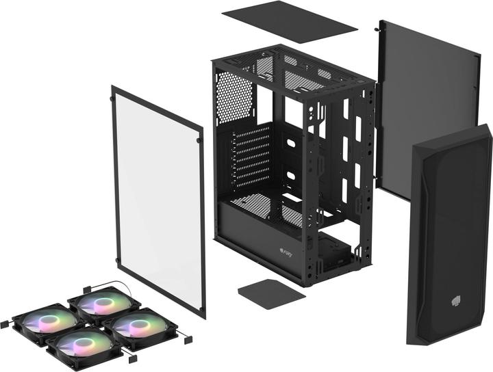 Actual product image Fury Obudowa Shobo SH4F RGB (NFO-2154) (mATX, Mini-ITX, ATX)