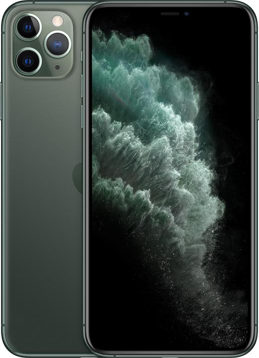 Apple iPhone 11 Pro Max (256 Go, Midnight Green, 6.50", SIM + eSIM, 12 Mpx, 4G)