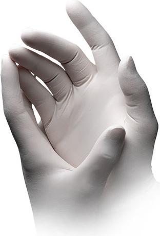 Actual product image Ampri Disposable gloves Basic Plus size XS light beige latex (XS)