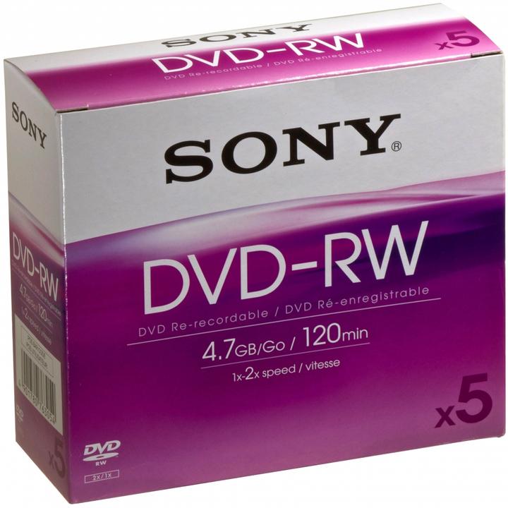 Image du produit Sony DVD-RW 4.7GB (5 x)
