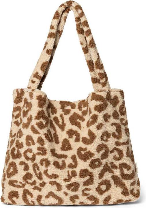 Studio Noos Ecru Leopard Teddy Mom Bag