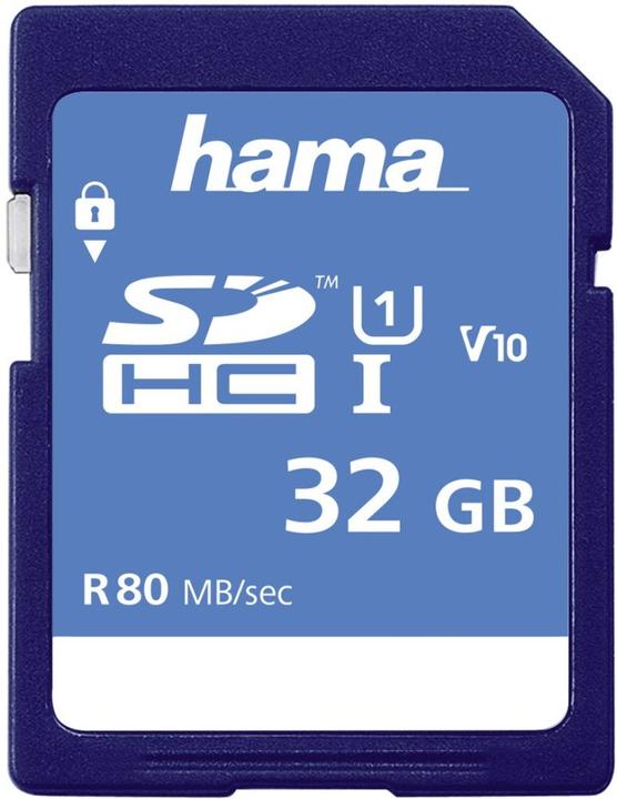 Produktbild Hama SDHC 32GB Class 10 UHS-I (32 GB, SDHC, U1, UHS-I)