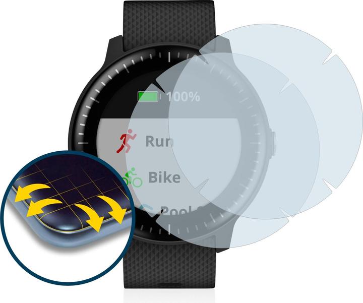 Produktbild BROTECT Full-Cover Displayschutz Matt (Vivoactive 3 Music)