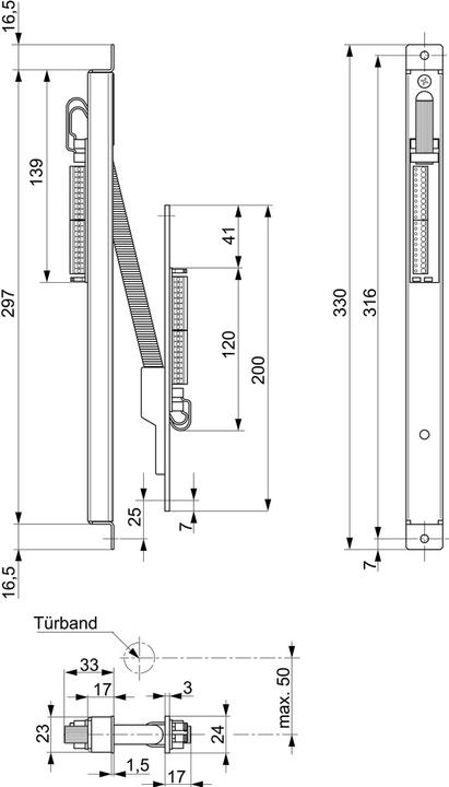 Actual product image MSL Cable transitions concealed KÜ 10314-34-----00