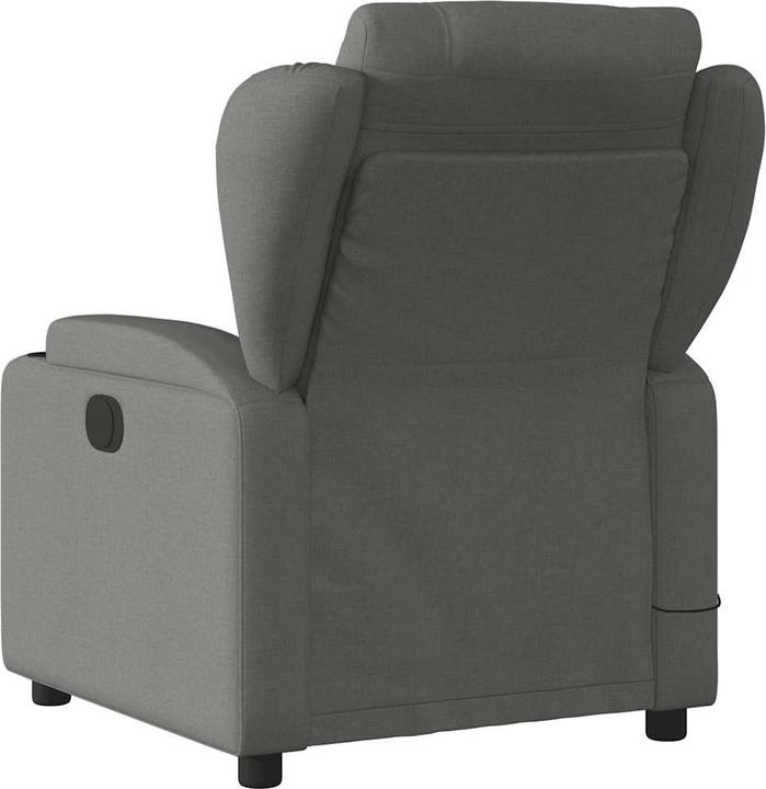Actual product image VidaXL Massage chair dark grey fabric,Colour: Dark grey,Material
