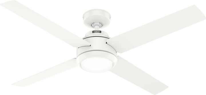 Produktbild Hunter Fans DC Deckenventilator Greta Weiss mit LED & Fernbedienung (45 dB)