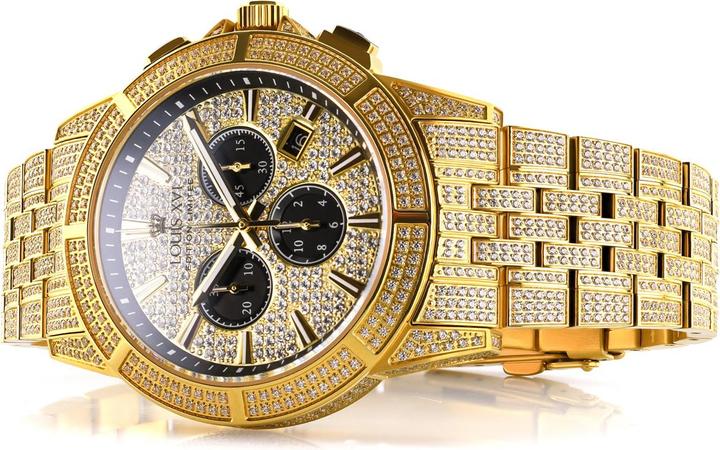 Immagine prodotto Louis XVI LXVI1123 Majeste Iced Out Cronografo 43mm 5ATM (Cronografo, 43 mm)