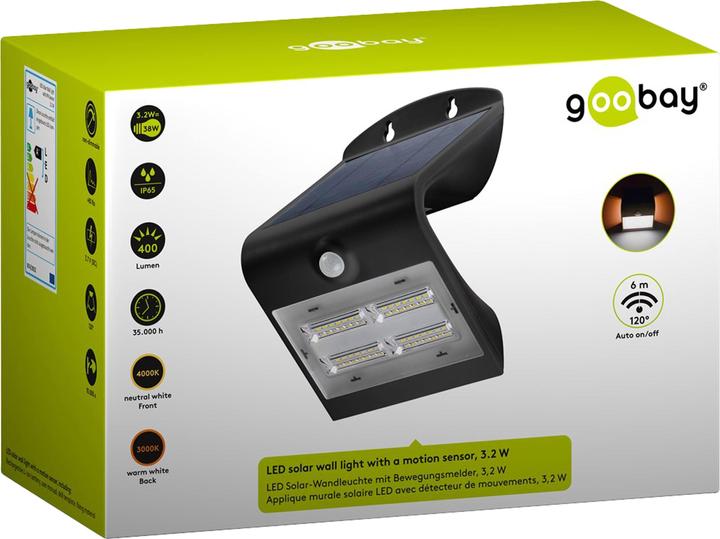 Actual product image Goobay LED Solar (400 lm, IP65)