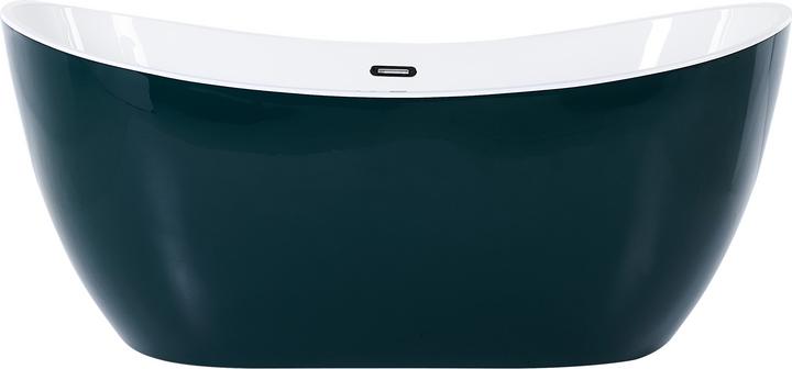 Actual product image Beliani Bathtub freestanding blue green oval 170 x 77 cm ANTIGUA (240 l, 77 cm, 170 cm)