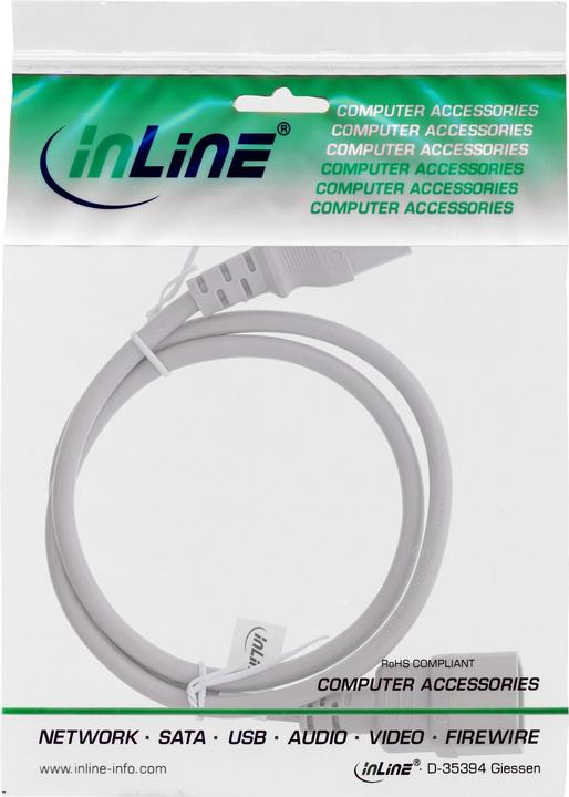 Produktbild InLine Kaltgeräteverlängerung (0.50 m, C13)