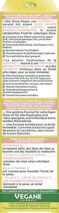Actual product image Garnier Bright Complete Vitamin C Fluide Tinted (40 ml, Face fluid, SPF 50+)